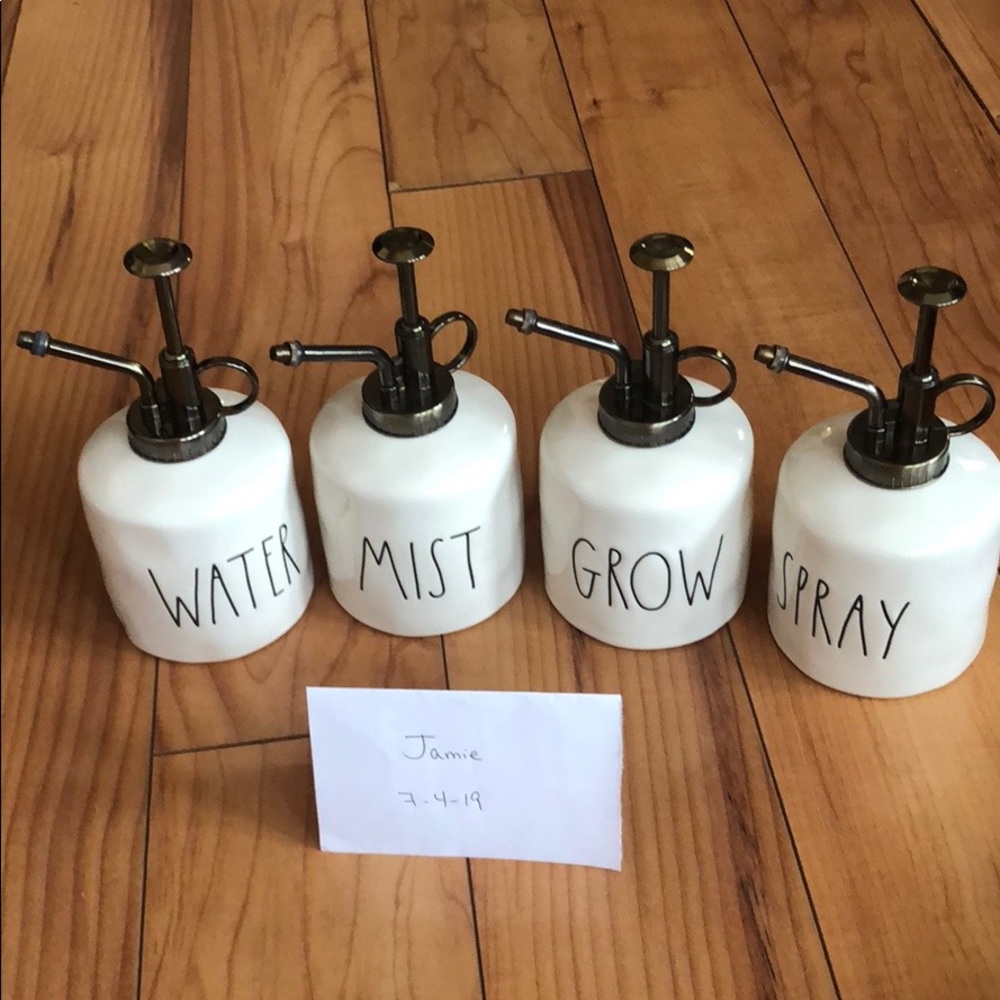 Rae Dunn Set Of 4 Ceramic Misters